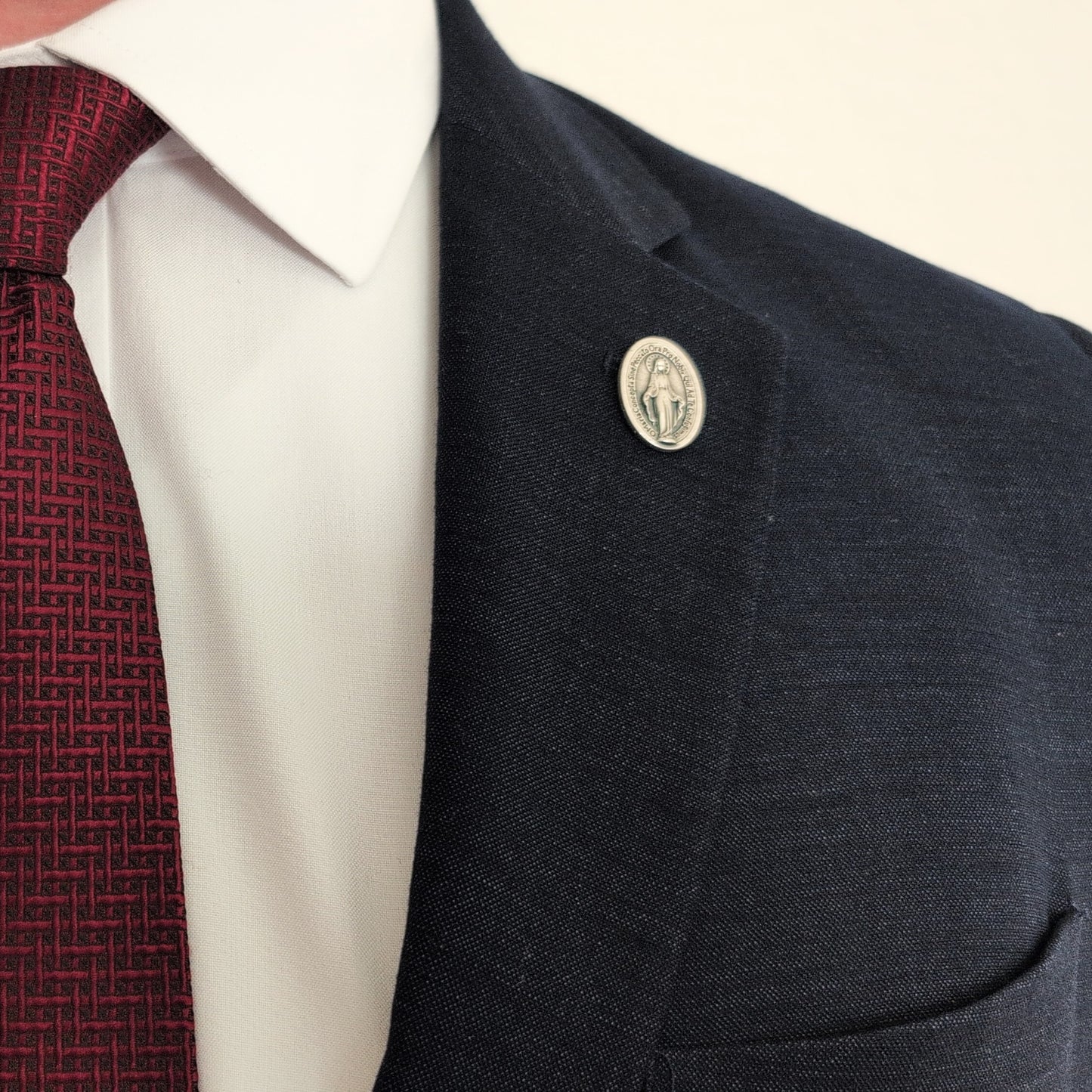 Miraculous Medal Pin (Latin)