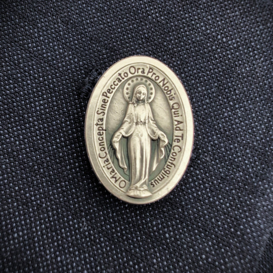 Miraculous Medal Pin (Latin)